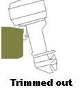 English: Trimmed out outboard