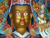 English: Padmasambhava, a picture I, John Hill, took in 2004 at the new Urgyen Sanag Choling Gompa (dedicated by H.H. The Dalai Lama on 8 June, 2004), near Kulu, H.P., India. nl:Afbeelding:Guru Rinpoche Padmasambhava.jpg