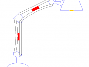 Friction rubber arm