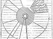 Greenglass's sketch of an implosion-type nuclear weapon design, illustrating what he gave the Rosenbergs to pass on to the Soviet Union.