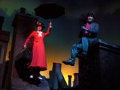 Audio-animatronic versions of Mary Poppins and Bert in The Great Movie Ride.