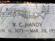 English: The grave marker of W.C. Handy in Woodlawn Cemetery, Bronx, NY