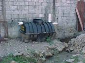 A septic tank before installation