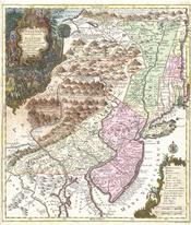 1756 Lotter Map of Pennsylvania, New Jersey ^ New York - Geographicus - PensylvaniaNovaJersey-lotter-1756