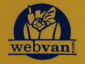 Webvan logo as seen on an orphaned shipping bin
