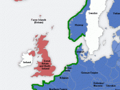 English: The Atlantic Wall (defence built by Nazi Germany, stood from 1942-44). Deutsch: Der Atlantikwall, eine 2.685 km lange Linie von befestigten Stellungen entlang der Küsten des Atlantiks, Ärmelkanals und der Nordsee, 1942-44.
