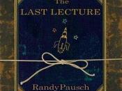 The Last Lecture, a book that Pausch and Jeff Zaslow, a Wall Street Journal reporter, wrote about the lecture.