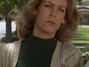 Jamie Lee Curtis, in her feature film debut, plays Laurie Strode, the heroine of the film.