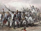 English: Scene of the Battle of Vertières during the Haitian Revolution