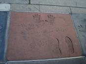 English: The handprints of Adam Sandler in front of Grauman's Chinese Theatre.
