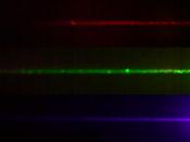 English: Laser pointer pens Red (650nm) 100mW Green (532nm) 50mW Violet (405nm) 150mW