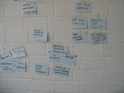 good ideas and problems - morning session brainstorming