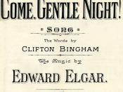 Cover of the song Come, Gentle Night!, published by Boosey & Co. in 1901