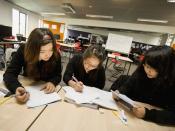 English: Students studying at Albany Senior High School, New Zealand.