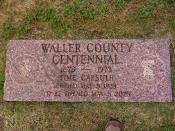 Waller County Centennial Time Capsule Coords
