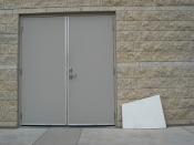Door, with quadrilateral