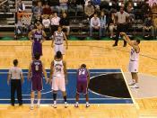 Free throws are awarded to the opposing team when a team enters the penalty situation.