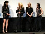 English: Floria Sigismondi, Cherie Currie, Dakota Fanning and Kristen Stewart.