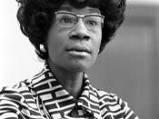 Shirley Chisholm, future member of the U.S. House of Representatives (D-NY), announcing her candidacy.