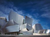 The Walt Disney Concert Hall, home to the Los Angeles Philharmonic, features an acoustically superior auditorium paneled in hardwood. The Disney family contributed more than $100 million to the project.