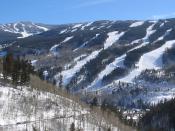 North side of Vail Mountain, and Vail Valley.