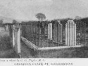 English: Thomas Carlyle's grave at Ecclefechan