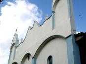 The new, rebuilt church in El Mozote, Morazan, El Salvador.