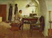 Leo Tolstoy in His Study