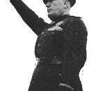 After taking power, Mussolini was often seen in military uniform.