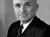 Harry S. Truman (1884 – 1972), 1945 – 1953 the thirty-third President of the United States Deutsch: Harry S. Truman (1884–1972), 1945 bis 1953 33. Präsident der Vereinigten Staaten