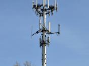 English: A cell phone tower in Palatine, Illinois, USA.