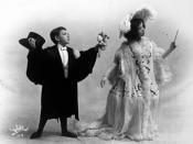 Fred & Adele Astaire. ca. 1906. The photograph is a publicity photograph illustrating Fred Astaire and Adele Astaire in a vaudeville act entitled 