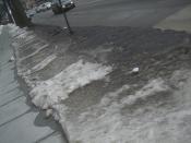 Snow & Ice darker than pavement