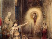 Salome and the Apparition of the Baptist's Head, watercolor by Gustave Moreau