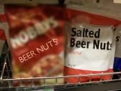 Australian beer nuts, name brand and generic
