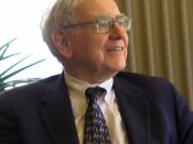 Warren Buffett speaking to a group of students from the Kansas University School of Business
