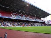 English: The Sir Trevor Brooking Stand from the pitchside, near to East Ham, Newham, Great Britain.