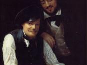 Selfportrait (left) with brother Hermann