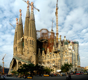 La Sagrada Familia by Antoni Gaudi (1852-1926)