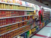 A supermarket's pet food aisle in Brooklyn, New York
