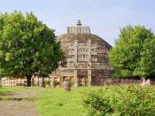 The Sanchi stupa in Sanchi, Madhya Pradesh built by Emperor Ashoka the Great in the third century BC.