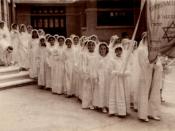 Egyptian Alexandria Jewish girls during Bat Mitzva