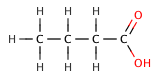 English: butyric acid aka butanoic acid