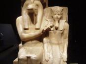 English: Statue of Sobek and Amenhotep III, currently in the Luxor Museum, in Egypt. Probably originally from Dahamsha