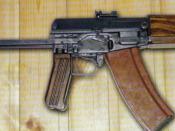 English: AG-043 Soviet compact fully automatic assault rifle chambered for the 5.45 x 39 mm round, developed in 1975