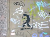 Français : Représentation de Sid Vicious sur les murs de Madrid