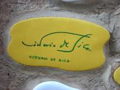 Italiano: Piastrella del Muretto di Alassio autografata da Vittorio De Sica