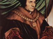 Sir Thomas More wearing the Collar of Esses as Lord Chancellor, by Hans Holbein the Younger (1527).