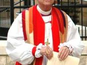 Bishop Gene Robinson of New Hampshire at Trinity Church, Columbus, Ohio, on June 16, 2006, during the 75th General Convention of the Episcopal Church. Image cropped and color adjusted by Angr.
