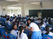 A typical class inside TCNHS' rooms.